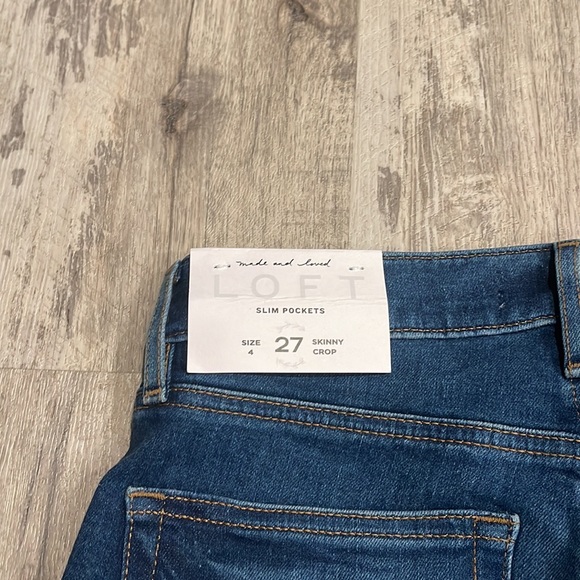 NWT Loft Skinny Crop jeans size 27 - Picture 4 of 7